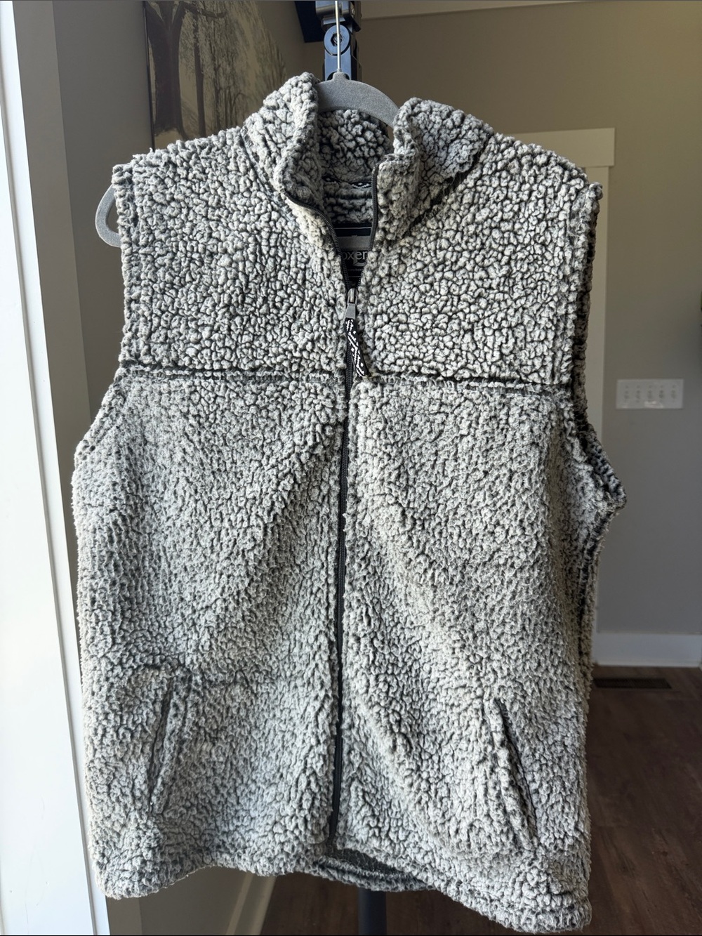 boxercraft Gray Sherpa Fleece Vest